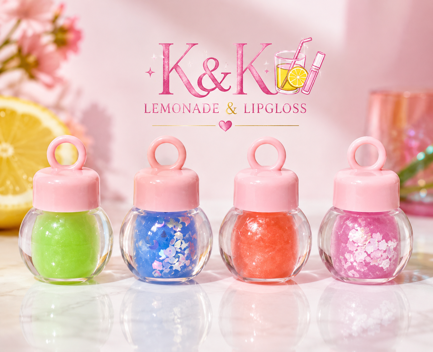K&K Mini Sparkle Lip Gloss Collection ✨🍋
